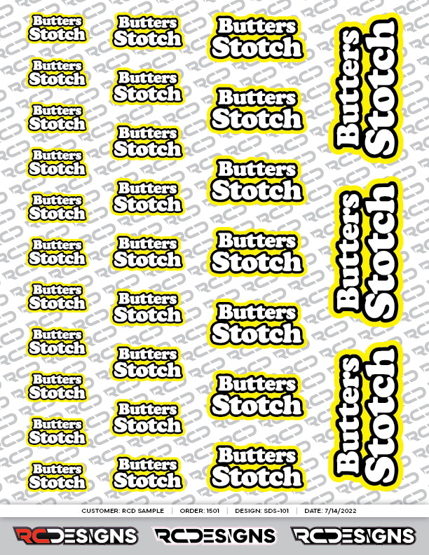 Driver Name Decal Sheet - Type C