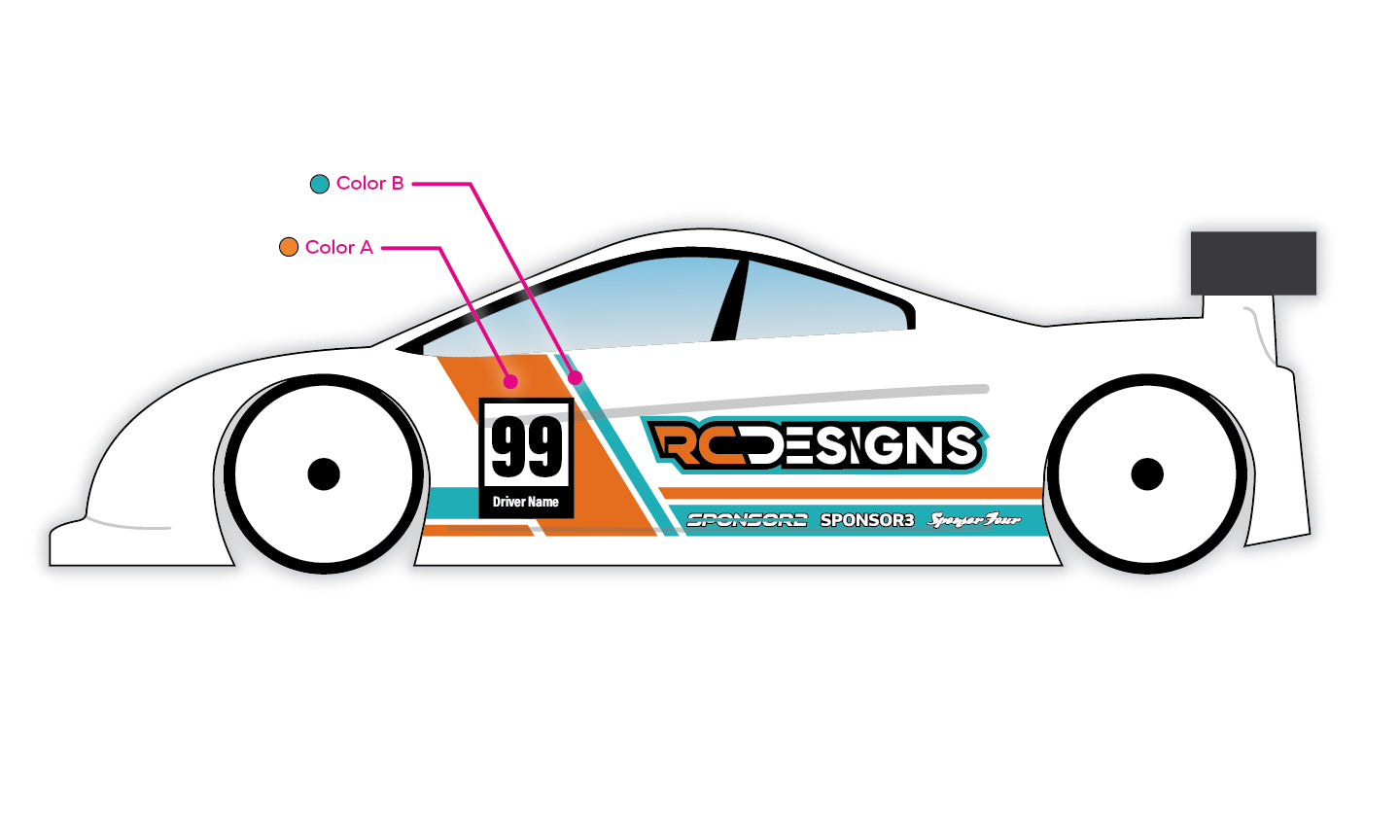 GT Stripes - Touring Car Wrap