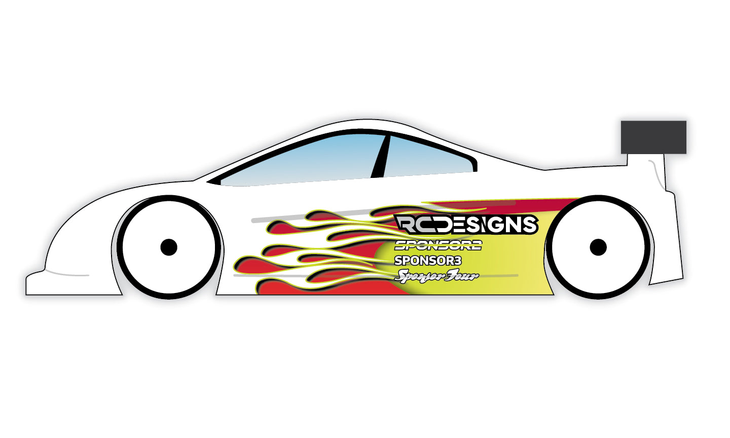Flames - Touring Car Wrap